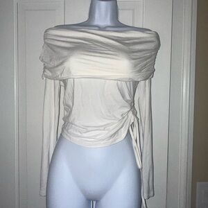 Elegant Off-Shoulder White Top